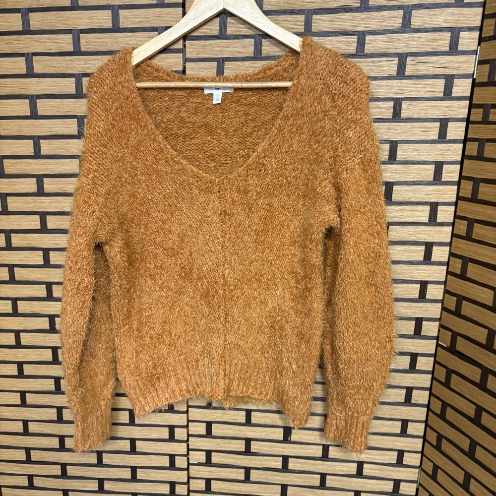Bp. Orange‎ Fuzzy Sweater Size Medium